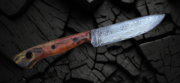 Jagdmesser (knicker) Damaststahl